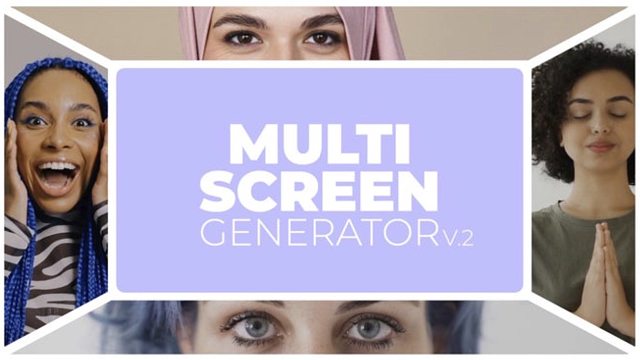 fcpx插件 多屏分屏效果生成工具 支持M1 Multi Screen Generator V2