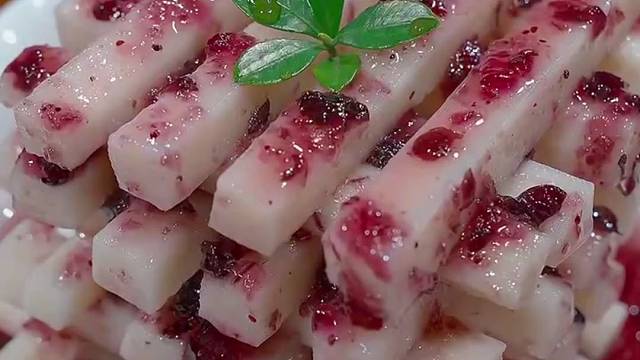 如果孩子不爱吃山药，那就这样做，酸甜爽脆，大小朋友都爱吃～