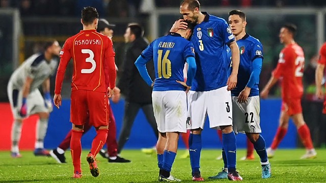 大冷！意大利0-1不敌北马其顿，连续两届无缘世界杯
