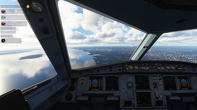 駕駛艙視角乘客視角上帝視角吉祥航空a320neo降落浦東國際機場