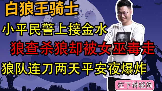 【狼人杀】小平民警上接金水  狼查杀狼两天平安夜原地爆炸？