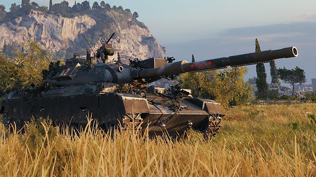 【坦克世界】三环STB-1 湖边劣势方抢山 奠定胜局