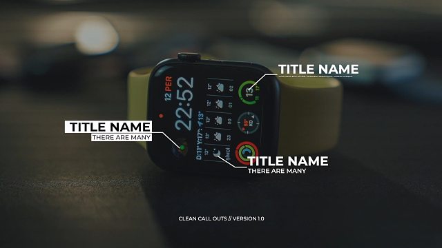 fcpx插件 25组简约标题模板 迷你线条呼出标题位置标记等 支持M1 Titles Set