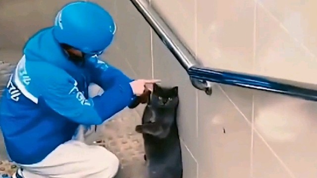 偷外卖的小偷被抓现行