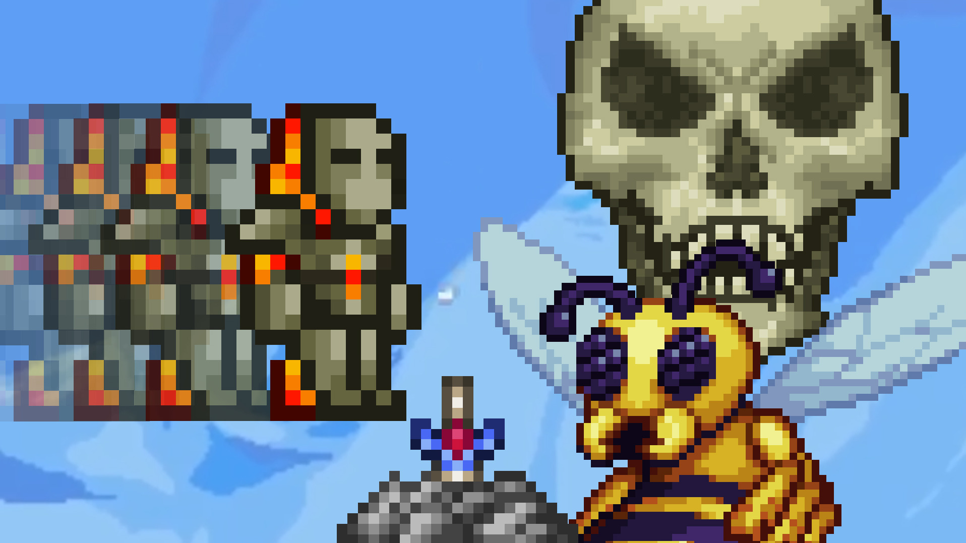 穿上最肉战士装！欧皇不用慌！泰拉瑞亚纯战士生存5