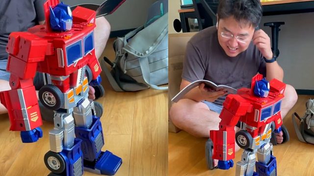 小伙花7000元买擎天柱遭吐槽，变身瞬间令人热血：直男的快乐！