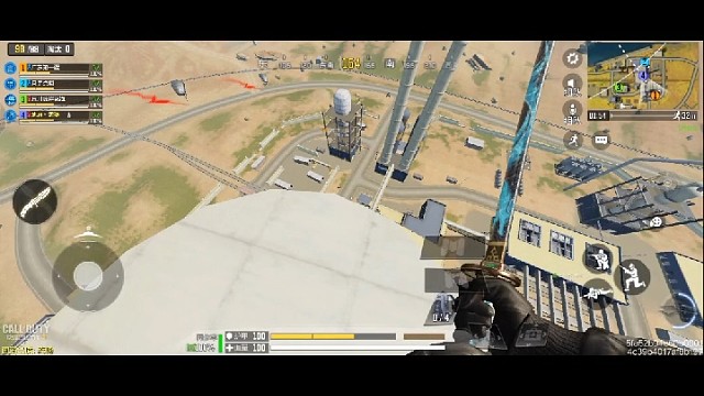 我太难了，跳到烟筒上面。