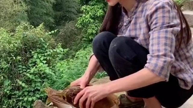 放牛小阿妹户外美食