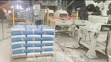 腻子粉全自动码垛机，一年节省人工成本几十W#码垛机器人#码垛机