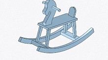 Innovector3D手机摇摆儿童木马建模