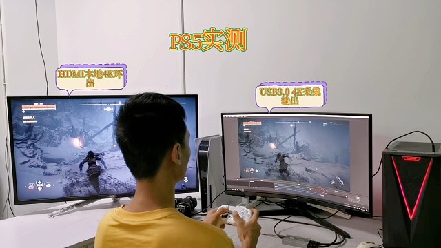 主机游戏直播，相机直播，手机平板用电脑直播都可以用。4K高清采集采集，游戏画面更清晰。要同款评论私信