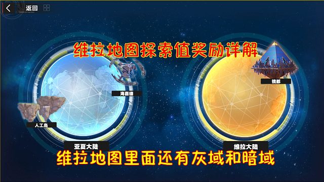 维拉地图探索值奖励详解！维拉地图里还分了灰域和暗域