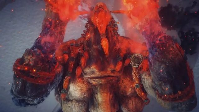 黄金戟磨死火山巨人。