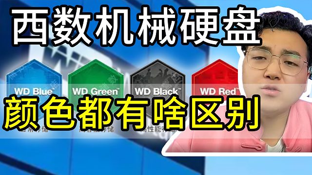 西数硬盘不同颜色分别代表什么？有什么区别？