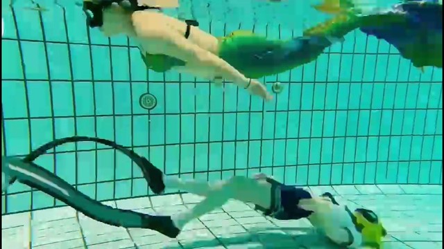 亲子美人鱼+自由潜5