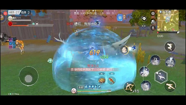 感受一下计算姬的伤害吧！（大招暴击619！）