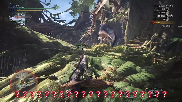 雾草，雌火龙抓着恐暴龙起飞