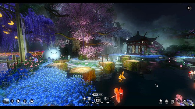 晚间游产业区（刀剑元素：花房，萌灯）