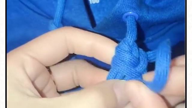 活了30年才知道，卫衣上的绳子是这样系的