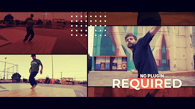 fcpx插件 都市嘻哈风格快速故障片头模板 支持M1 Urban Promo Opener