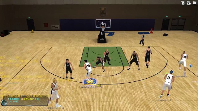 未甩开防守人后接球转身扣