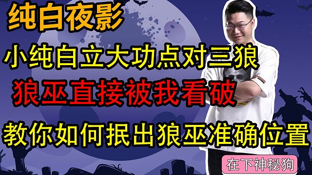 【狼人杀】小纯白立大功点对三狼 这份胜利属于每一个坚持验11号的人