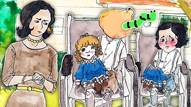 南瓜头 新鲜的南瓜上面长肉虫了，我来把它挤出来 小熙解说