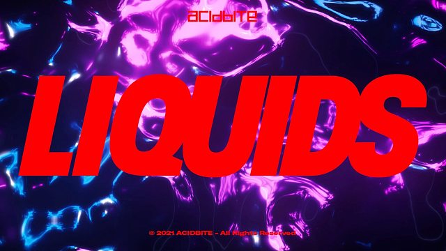 高品质流动液体纹理绿屏LED背景素材 无缝循环 Acidbite LIQUIDS 4K