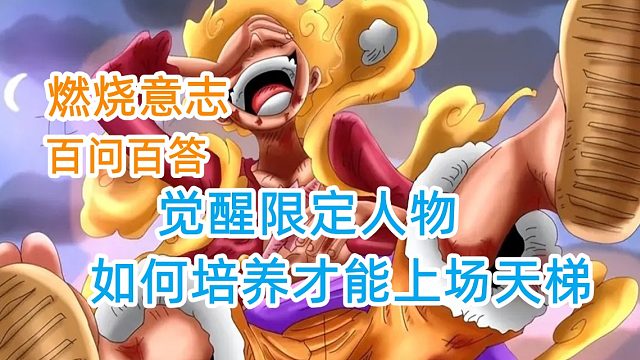 燃烧意志：百问百答觉醒限定人物如何培养才能上场天梯