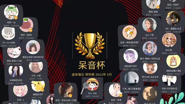 关注5.195.205.21号每晚9点【呆银杯虚拟唱见比赛】
家人们来加油打气啊！