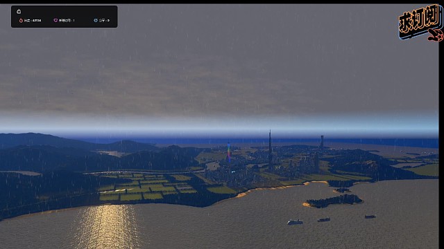 都市天际线夜景