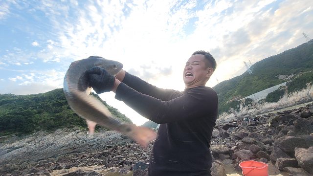 一年前挑战失败的大水坑，这次终于拿下，爆抓几十斤凶猛大红鱼