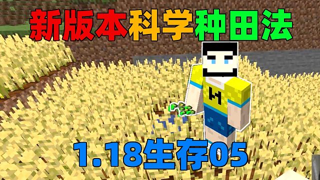 新版本科学种田法！红石梯田 MC1.18生存05