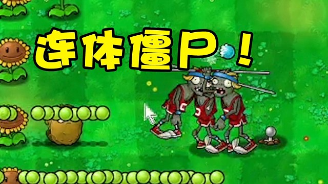 板娘小薇：寄版！这版PVZ光听名字就很难，连体僵尸打也打不完