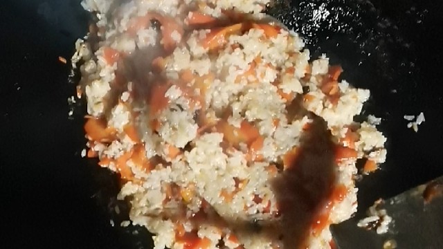 第一次做的胡萝卜焖饭