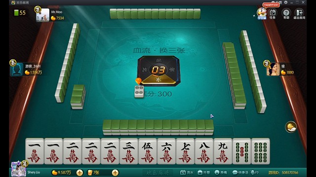 清一色，一直胡