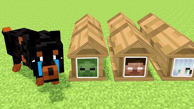 我的世界动画：小僵尸与被遗弃的狗狗之间的友谊，太感人了！