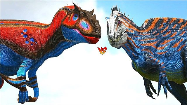方舟恐龙对战：石首龙VS大型恐龙，谁才是侏罗纪王者！