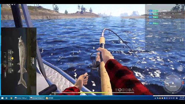 14.5手上杆大战121的大菠萝一个小时起鱼