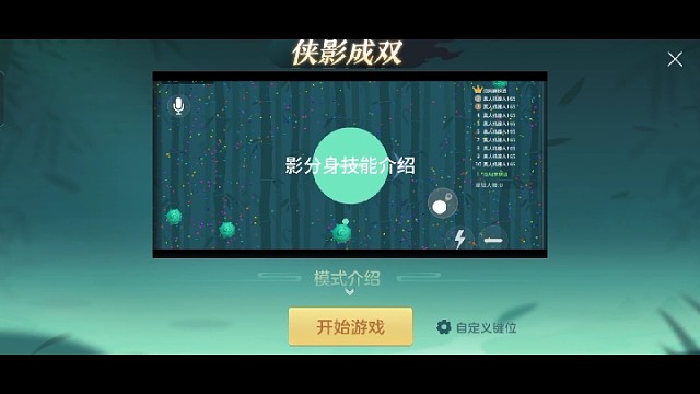 对影成双模式的特性