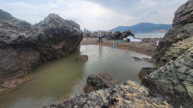深水坑这样抓鱼太过瘾了，大伙被巨石下突如其来的大宝贝惊喜到了