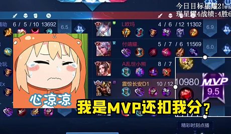 王者荣耀狗妹:我是mvp都能被举报?这也太不合理了吧!