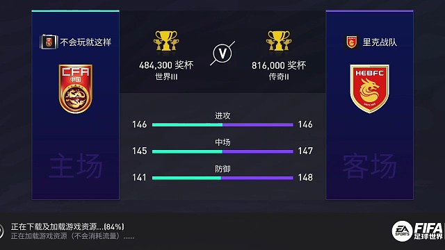 一场FIFA足球世界比赛