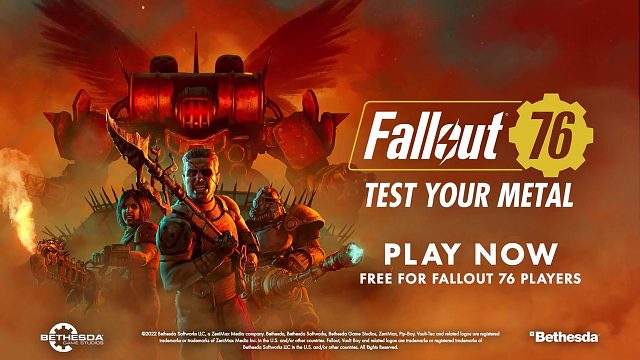 2022夏日游戏节《辐射76》Fallout 76 - 金属考验更新版本 1.6.4.60预告片