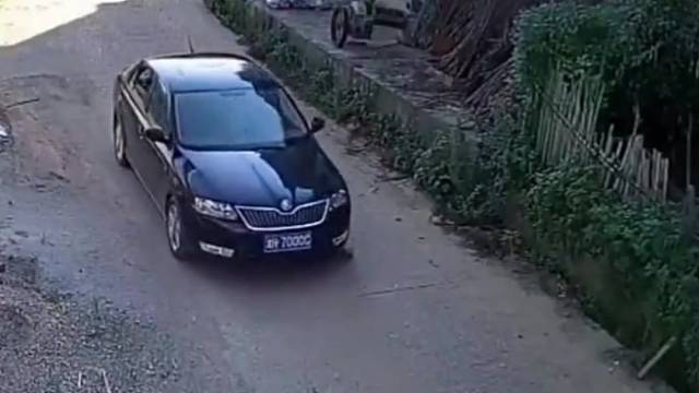 汽车压死一只鸡扬长而去，结果。。。。