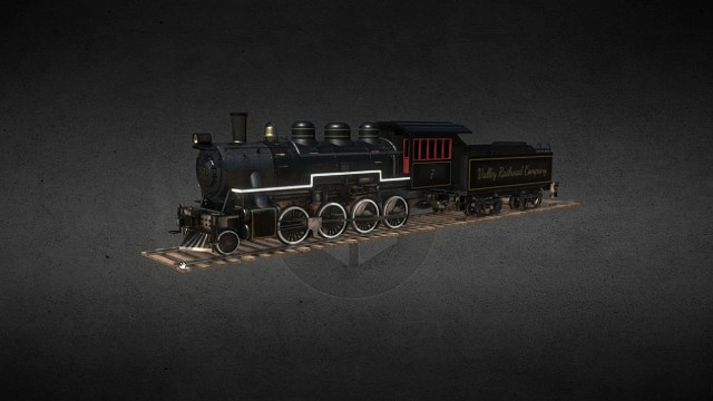 蒸汽火车（山谷铁路97）3D打印3D建模微观世界工作室