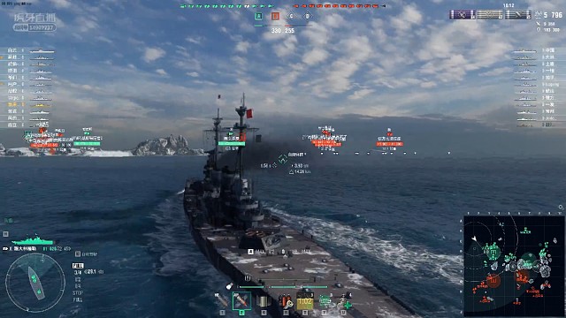 队友战列怂了，那就我巡洋来推线，