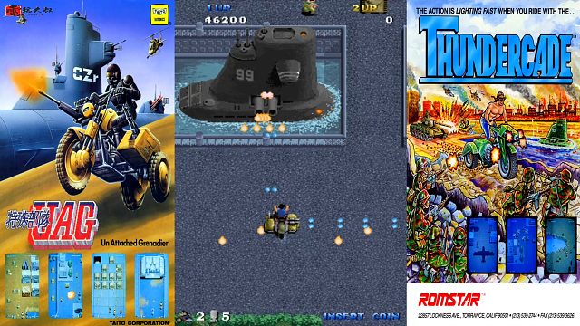 街机版特殊部队，有了隐藏激光车斗，开着摩托起飞