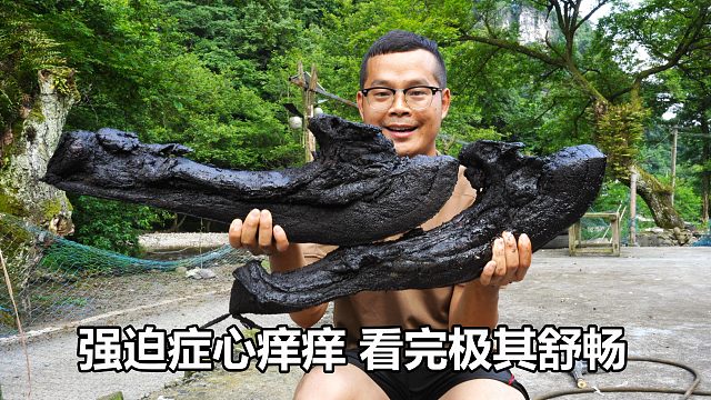 高压清洗烟熏整整6个月的腊肉，强迫症简直心痒痒，看完极其舒畅