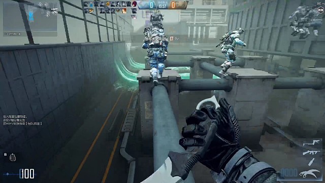 默契的配合～即使面对尸潮也轻轻松松